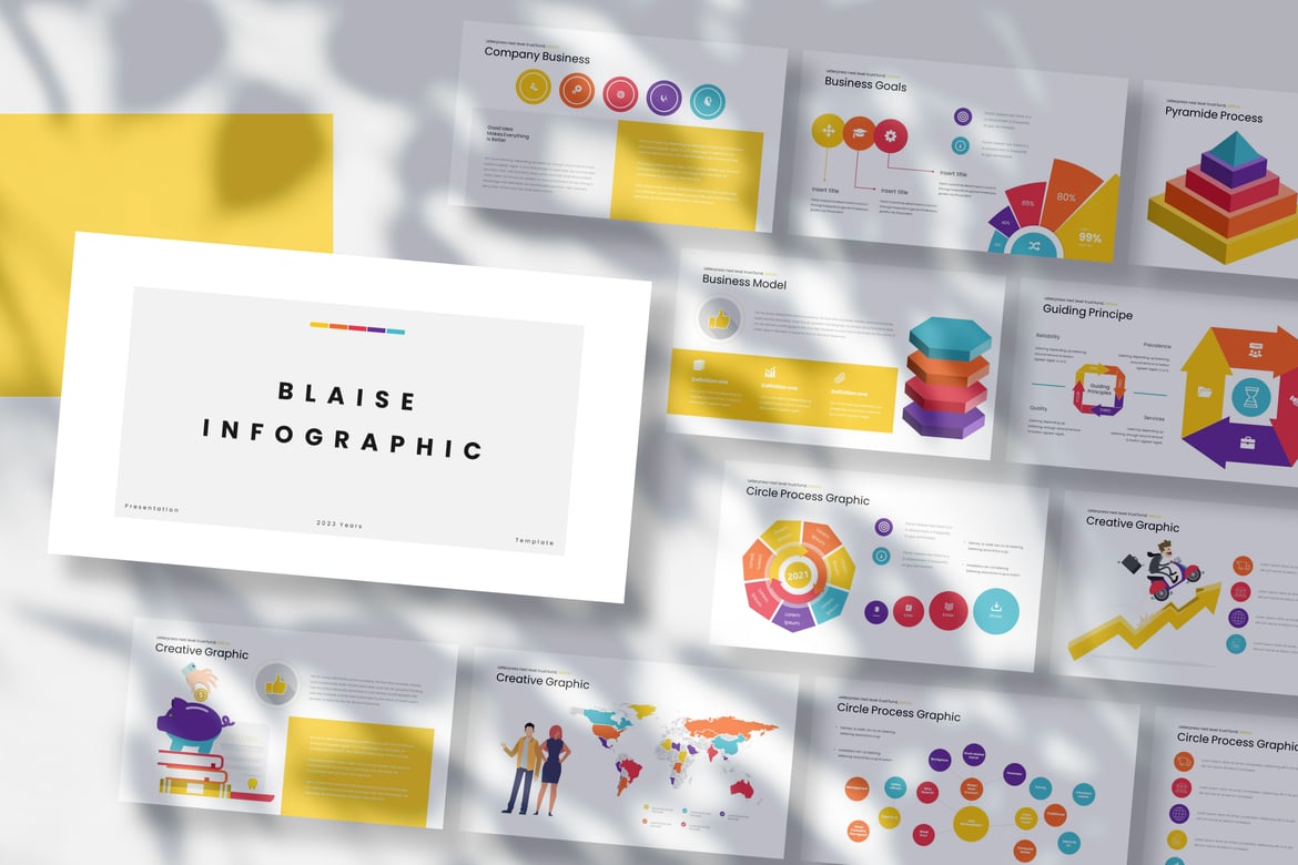 Blaise - Template Presentasi Infografis PowerPoint yang Menarik