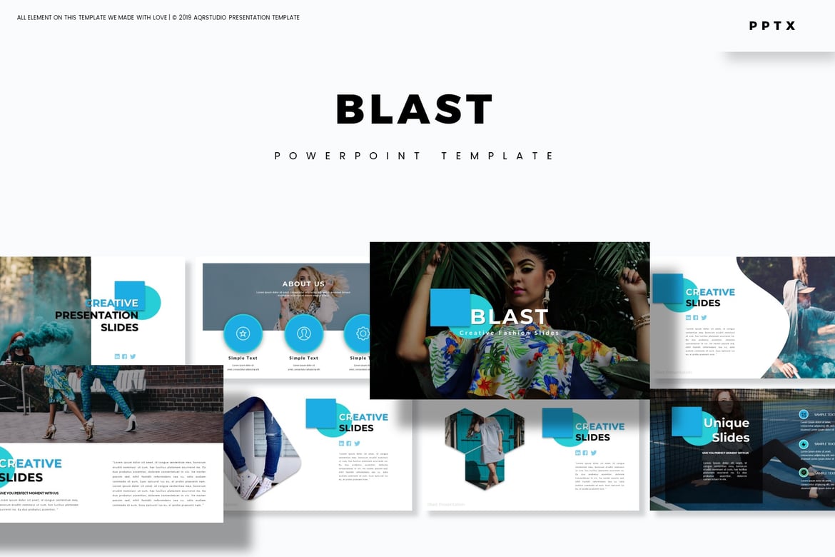 Blast - Template PowerPoint Serbaguna yang Menarik