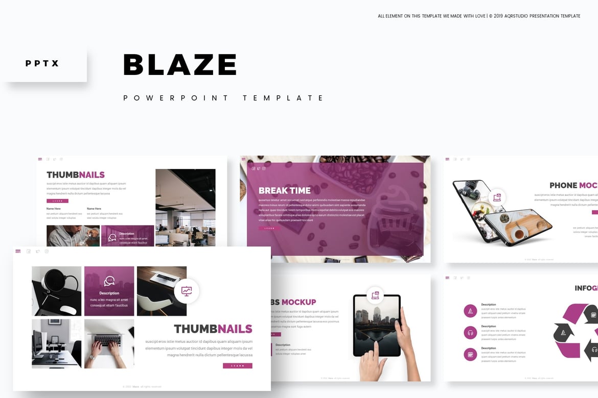 Template Powerpoint Blaze - Solusi Presentasi Profesional Anda