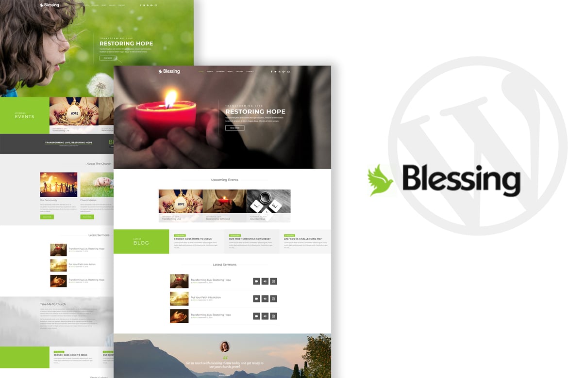 Tema WordPress Gereja Blessing yang Responsif dan Menarik