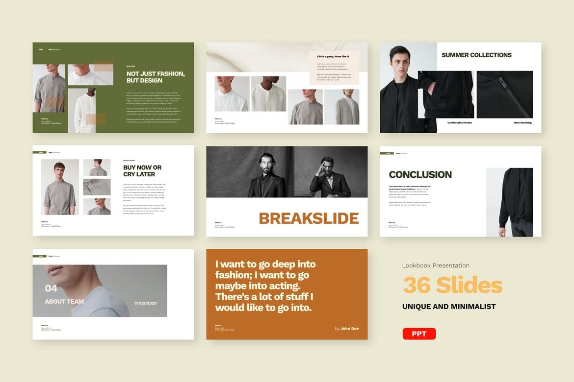 Template Presentasi PowerPoint Blind - Desain Minimalis dan Fleksibel