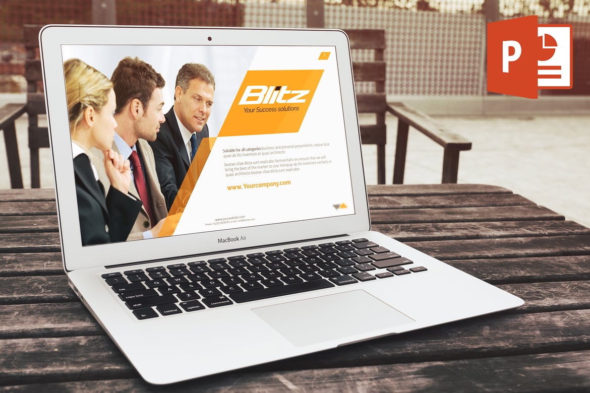 Template PowerPoint Blitz: Solusi Modern untuk Presentasi Anda