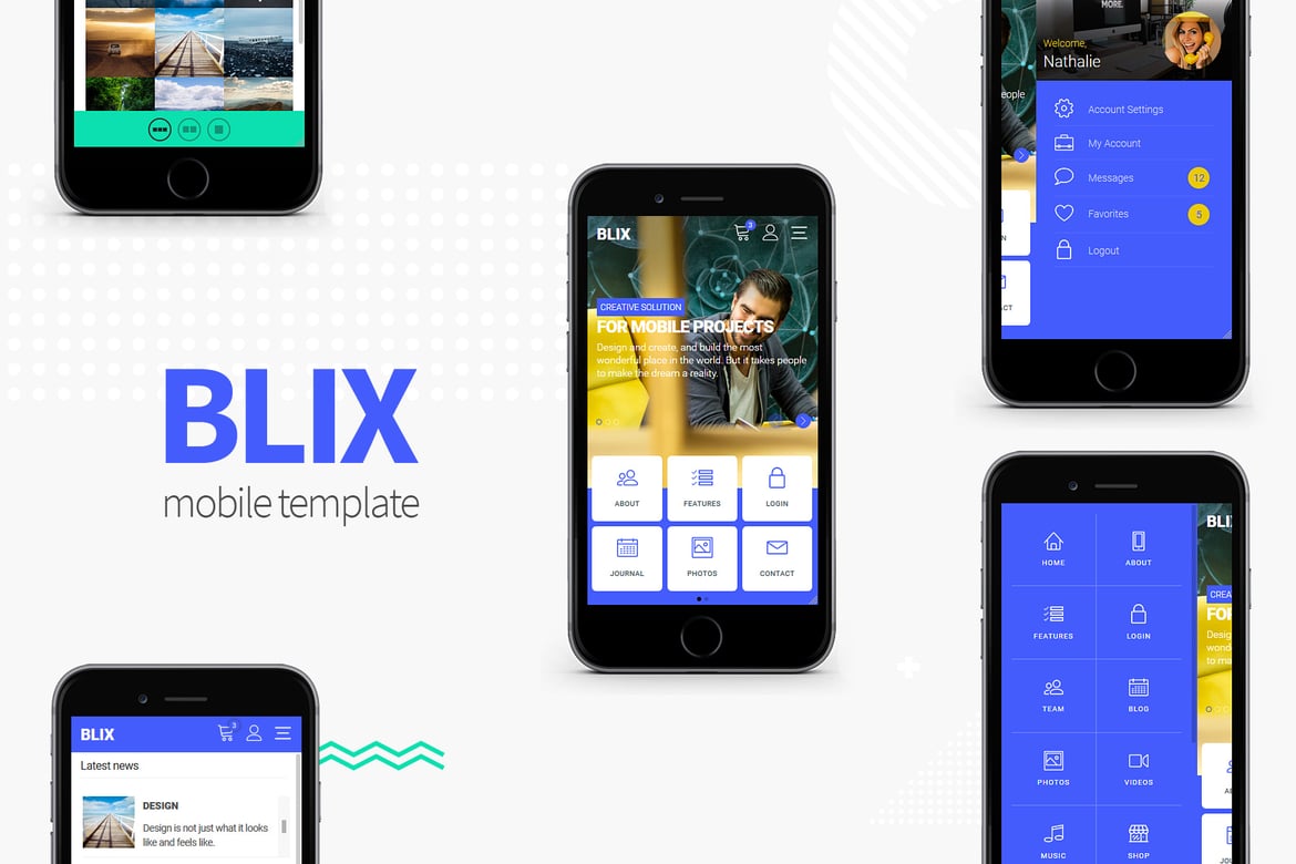 Blix - Template Website HTML untuk Mobile yang Menawan