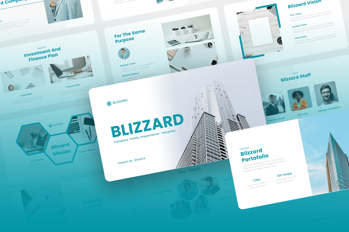 Template Presentasi Profil Perusahaan Blizzard yang Menarik