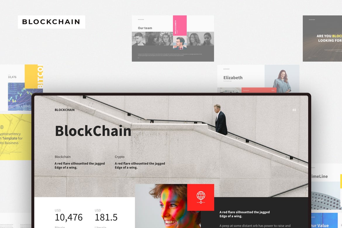 Template Presentasi PowerPoint Blockchain yang Menarik