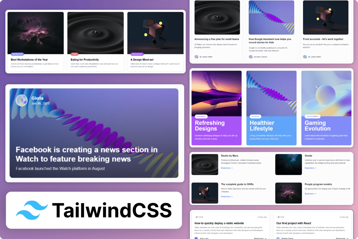 BlogFlex - Template Website Blog dengan TailwindCSS yang Menawan
