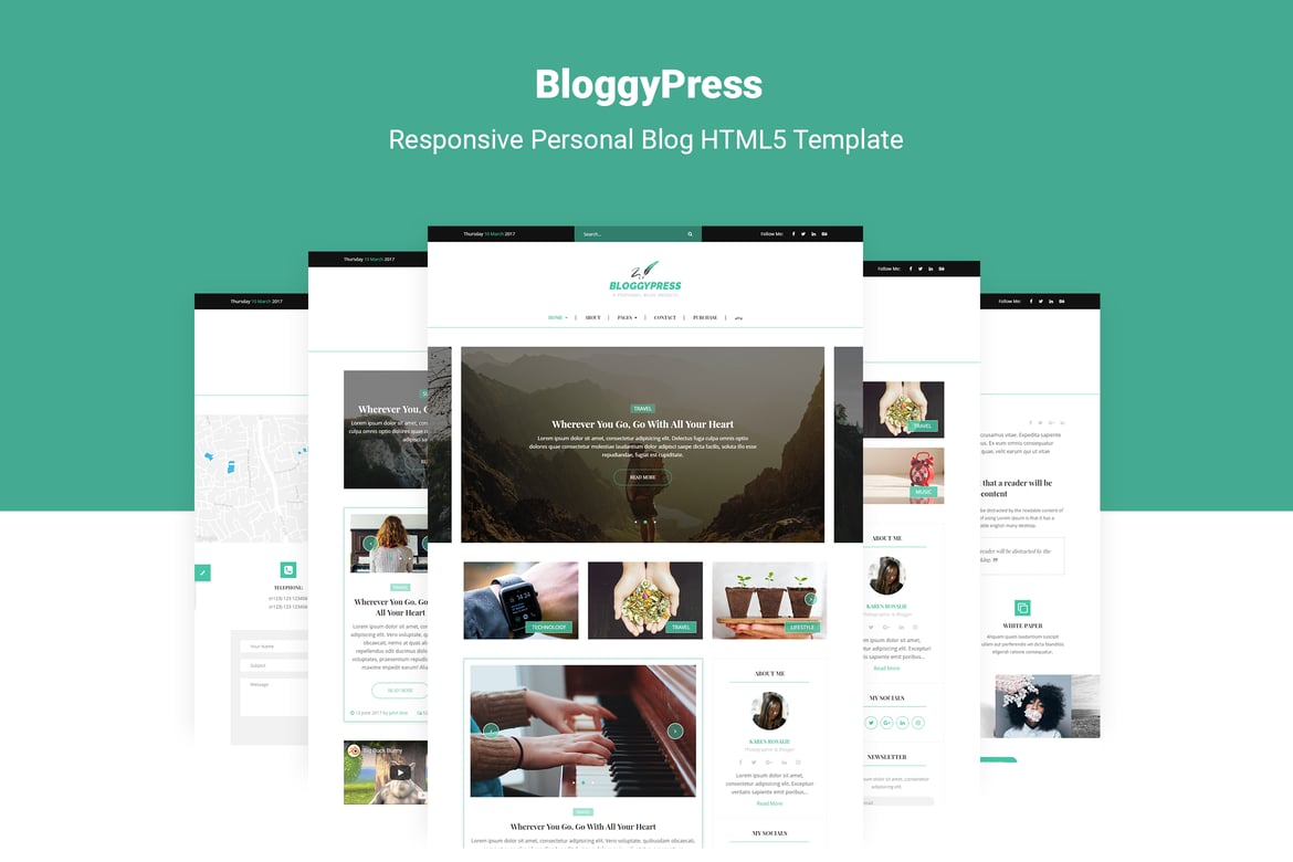 BloggyPress | Template Web Pribadi HTML5 yang Responsif