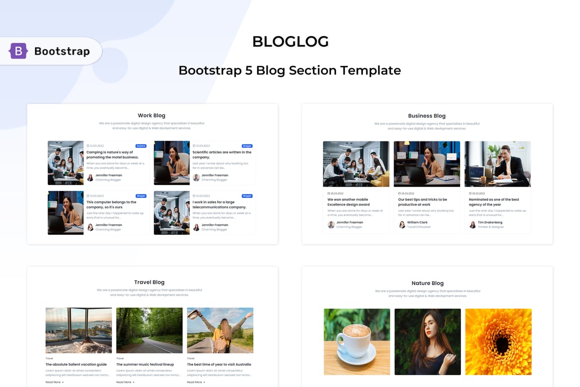 Bloglog - Template Website Blog Bootstrap 5 yang Responsif dan Modern