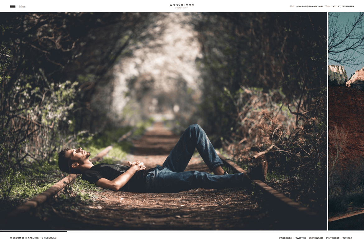 Bloom - Tema WordPress untuk Fotografi dan Portofolio yang Modern