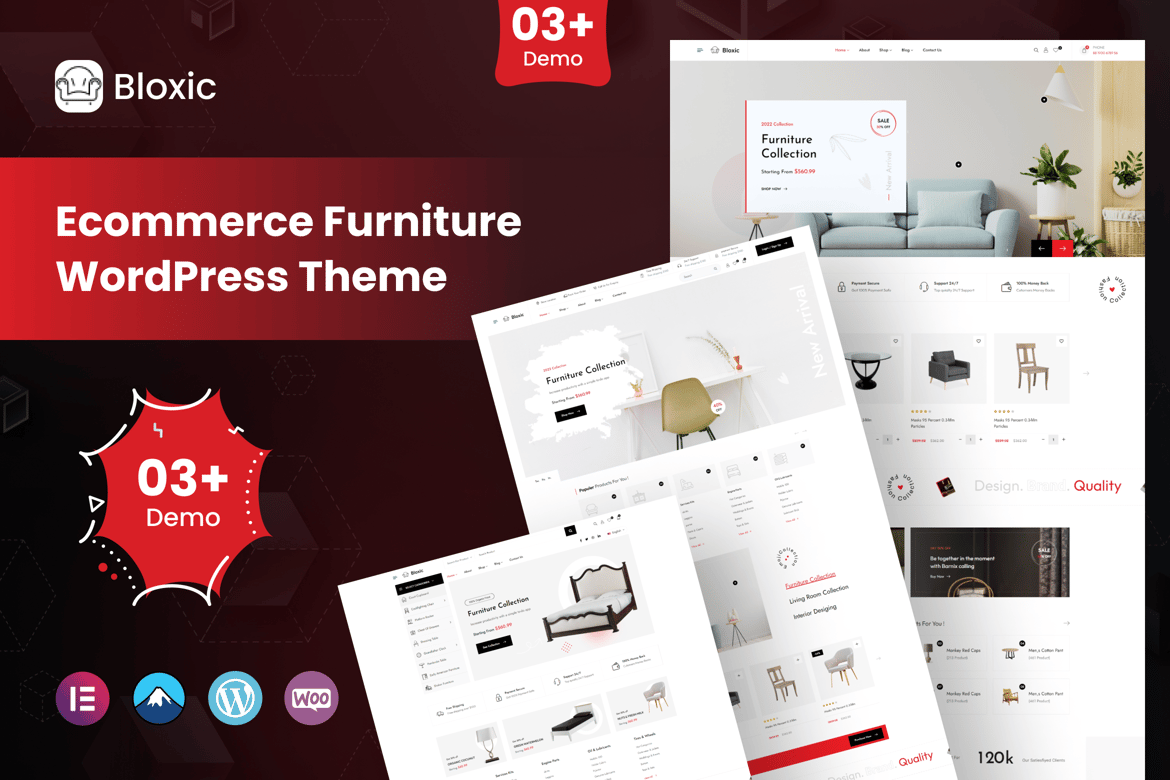 Bloxic - Tema WooCommerce Toko Furnitur yang Menarik dan Responsif