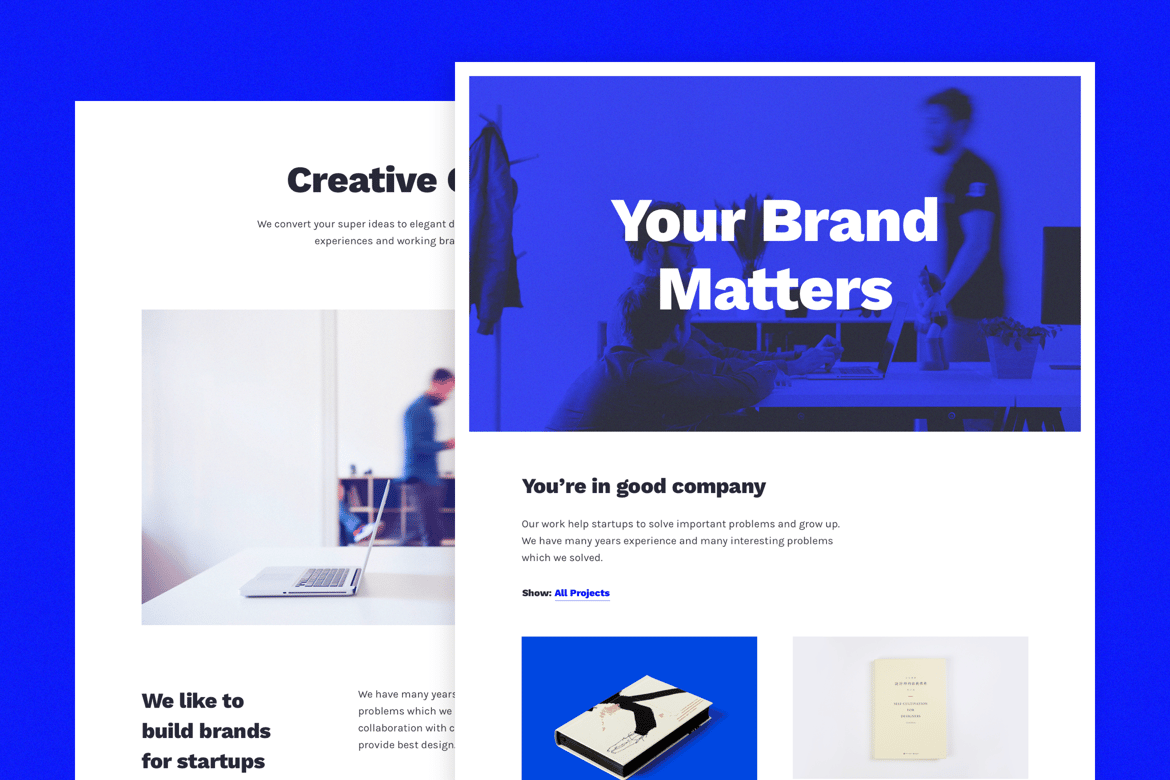 Blunes — Template Website Portfolio Minimalis yang Elegan