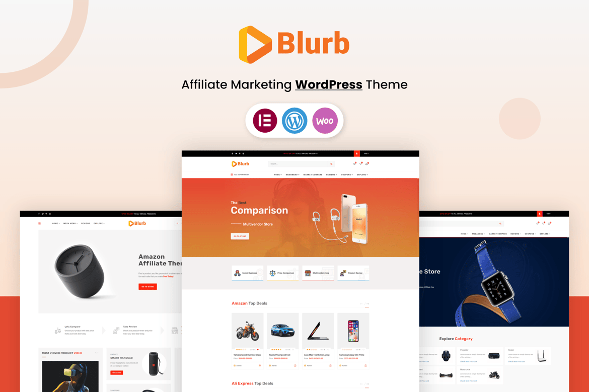 Blurb - Tema WordPress Affiliate Marketing Terbaik untuk Menghasilkan Uang
