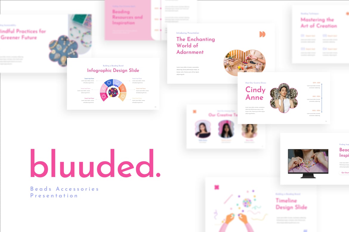 Template PowerPoint Bluuded - Desain Kreatif dan Estetik untuk Presentasi Anda