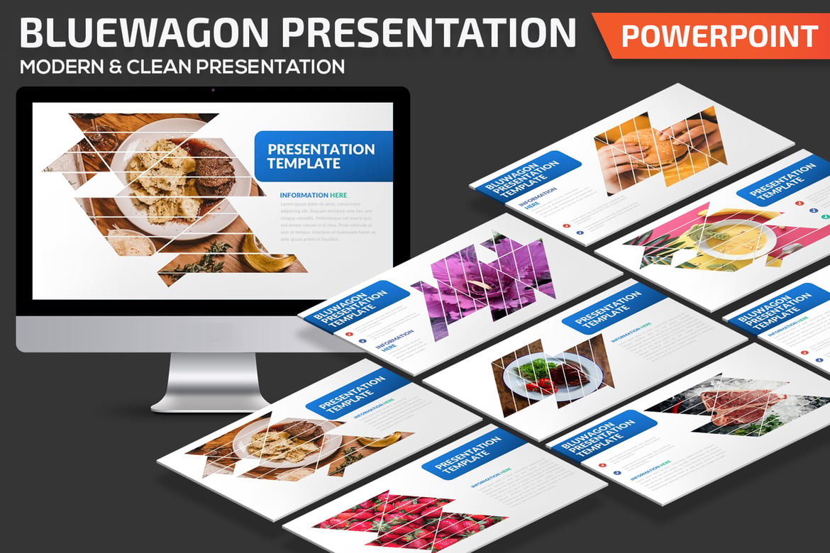 Template Presentasi Powerpoint Bluwagon yang Menarik