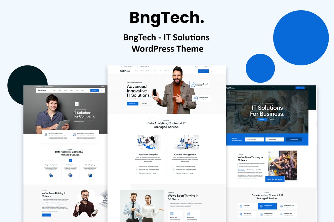 BngTech - Tema WordPress Solusi IT yang Modern dan Responsif