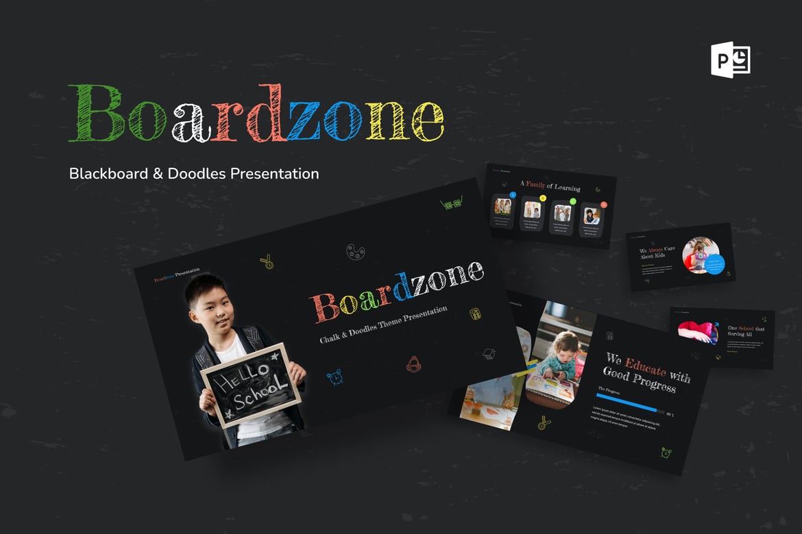Template Presentasi Boardzone - PowerPoint Papan Tulisan & Coretan
