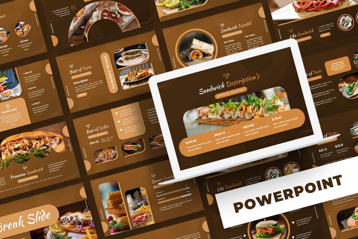 Template PowerPoint Bocadillo - Solusi Presentasi Menarik dan Profesional