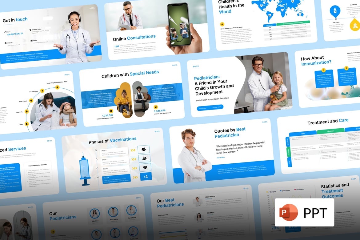 Template Presentasi Bocil - Solusi Profesional untuk Dokter Anak