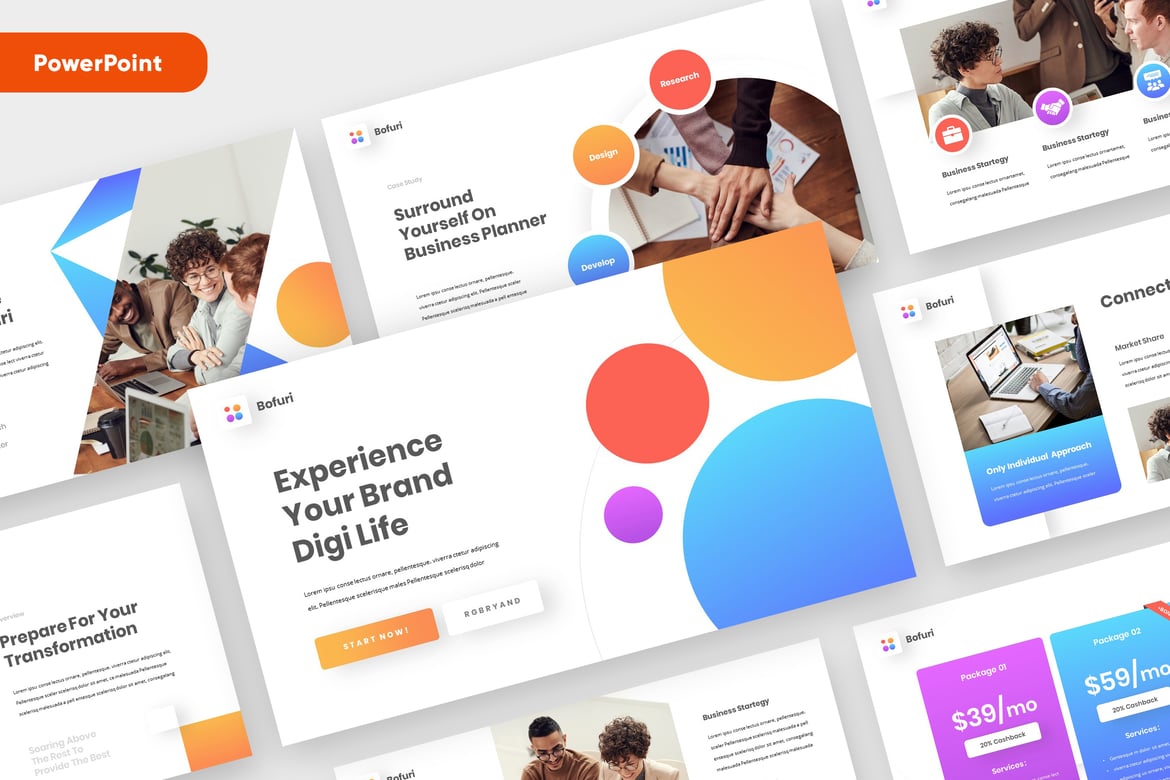 Template Powerpoint Modern BOFURI untuk Presentasi Profesional