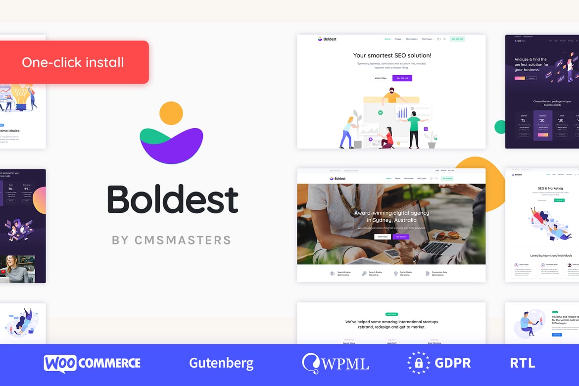 Tema WordPress Boldest - Solusi Canggih untuk Agensi Marketing dan Konsultasi