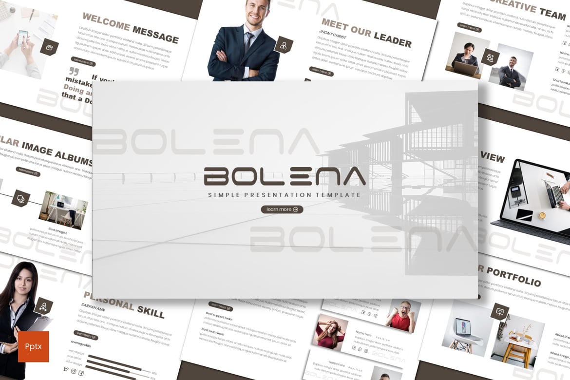 Bolena - Template Powerpoint Minimalis dan Kreatif