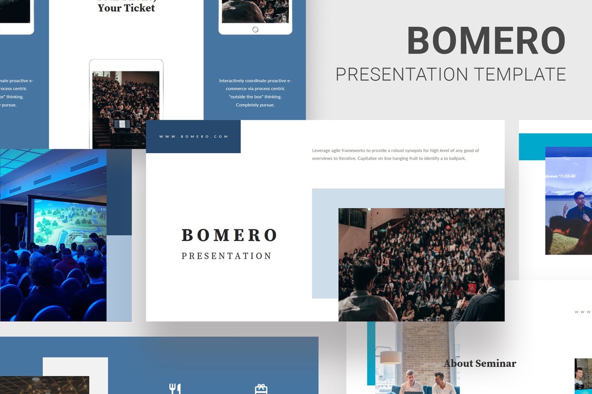 Template Presentasi Webinar Bomero - Powerpoint Kelas Dunia