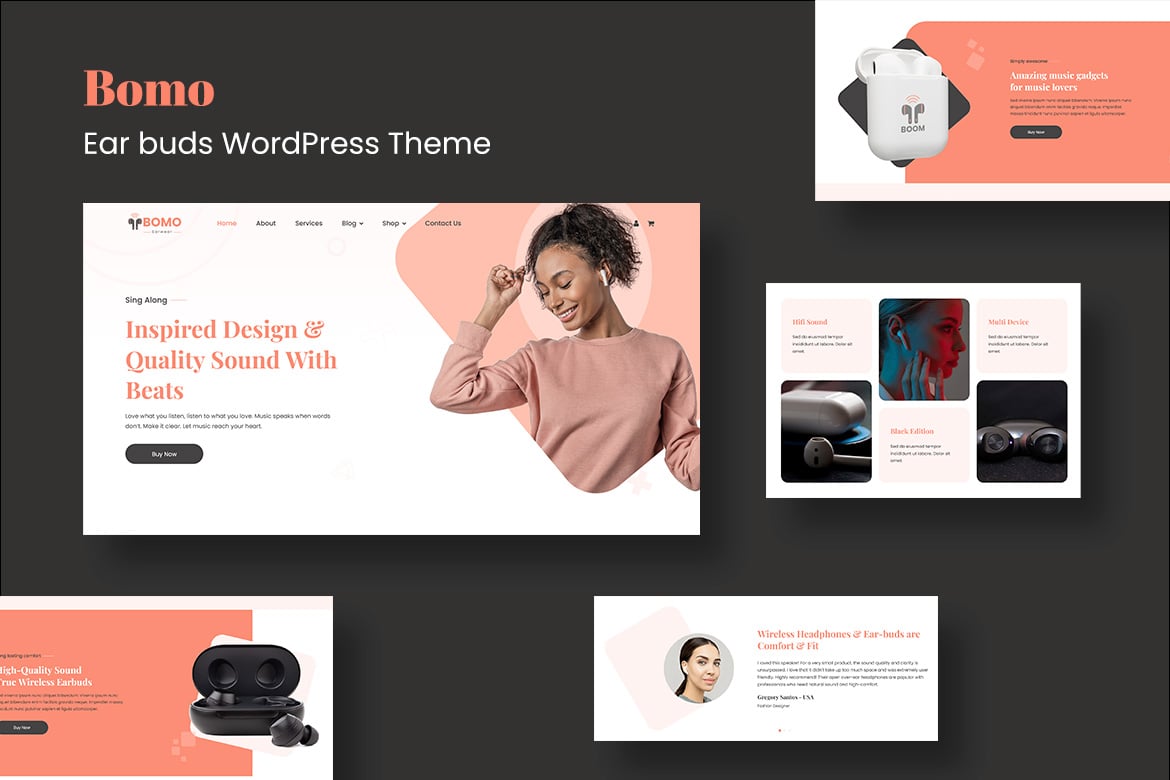 Bomo - Tema WordPress Satu Produk yang Menarik