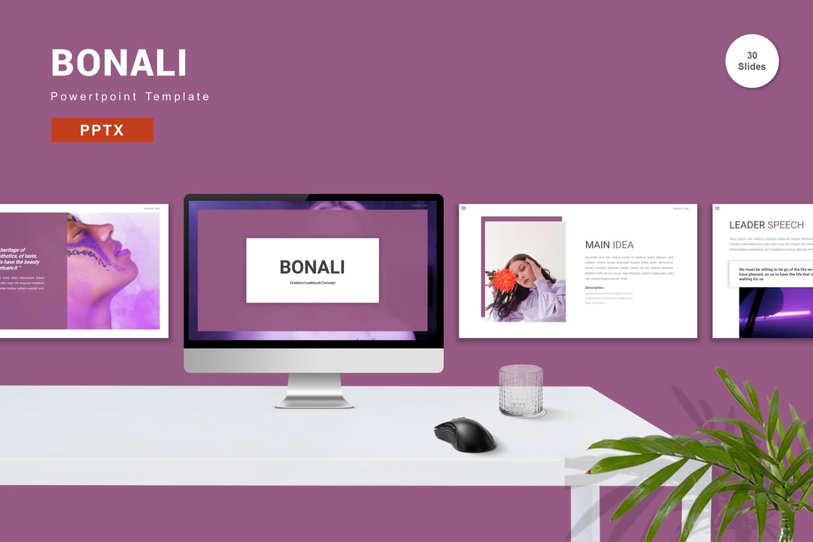 Template PowerPoint Bonali - Solusi Presentasi Anda