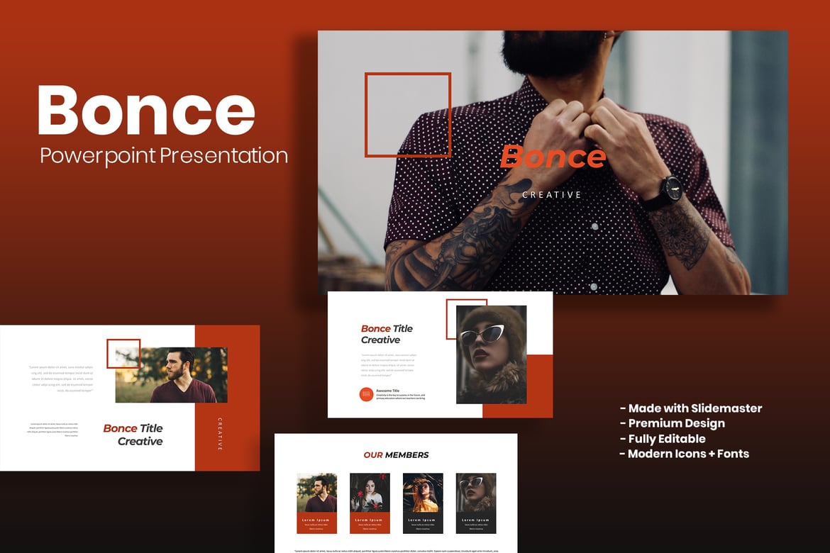 Template PowerPoint Bonce - Solusi Presentasi Multifungsi