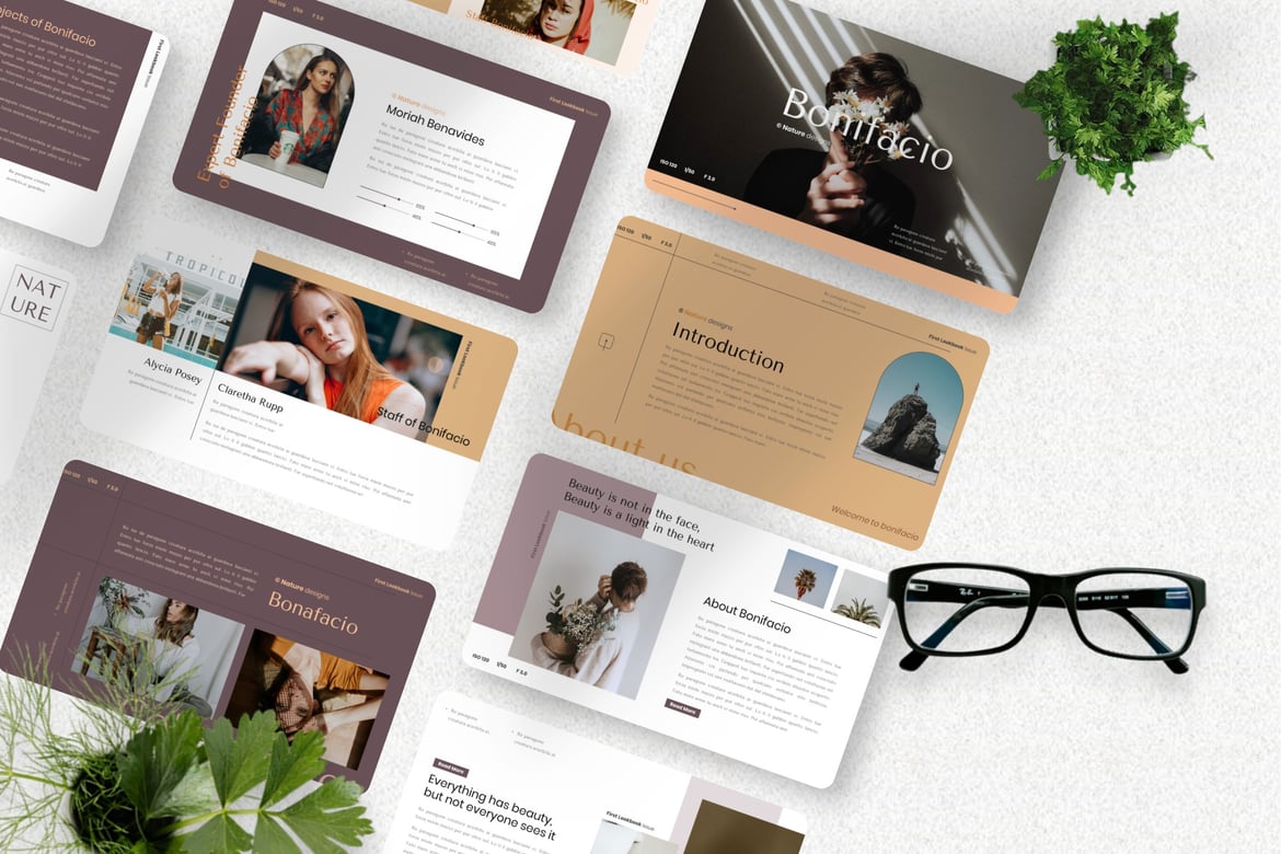 Template Presentasi Powerpoint Bonifacio yang Estetik dan Profesional