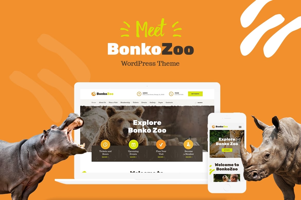 Bonko: Tema WordPress Safari & Kebun Binatang yang Menawan