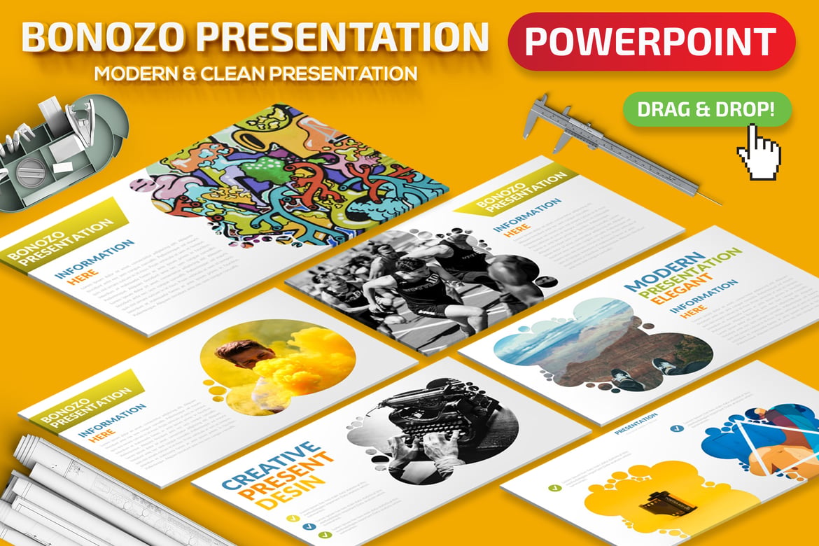 Template Presentasi PowerPoint Bonozo yang Menarik