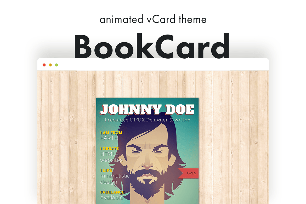 BookCard - Tema WordPress vCard 3D yang Unik dan Menarik