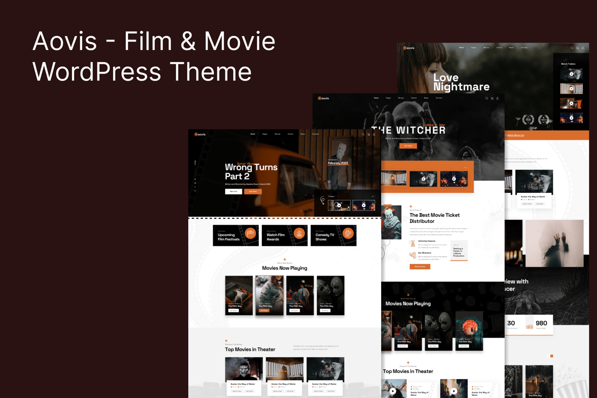 Tema WordPress Aovis: Solusi Terbaik untuk Pemesanan Tiket Film Online