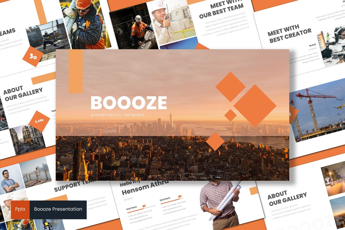 Template Presentasi Boooze - Kreatif dan Minimalis untuk Semua Kebutuhan