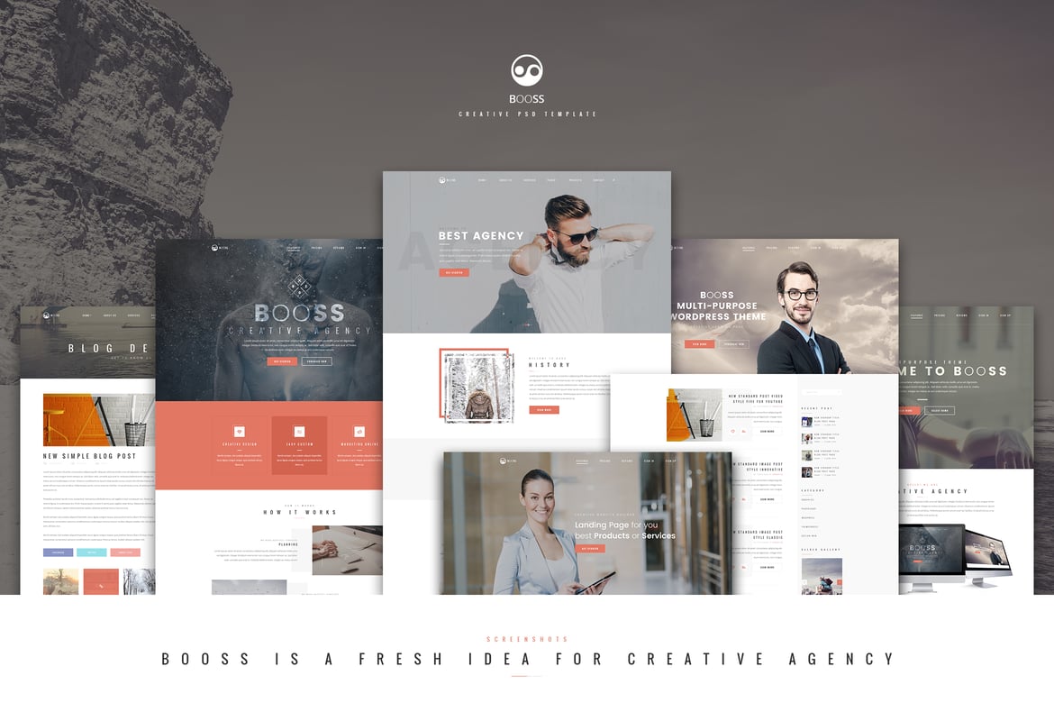 Booss | Template Website Kreatif Serbaguna