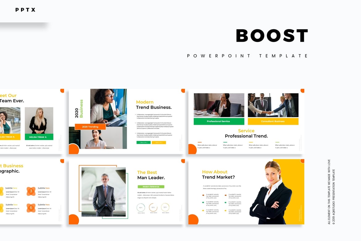Template PowerPoint Boost - Solusi Presentasi Menarik dan Profesional