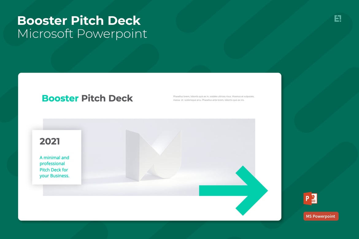 Template Powerpoint Presentasi Pitch Deck Profesional