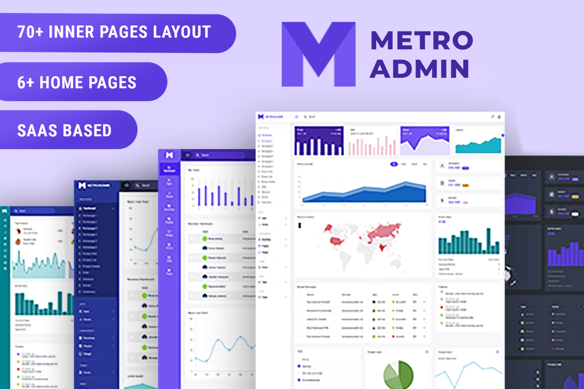 Template Dashboard Admin Bootstrap Laravel & React yang Modern dan Responsif