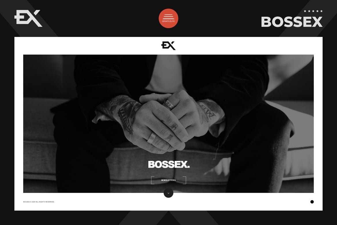 Bossex - Template Website Kreatif untuk Halaman Coming Soon