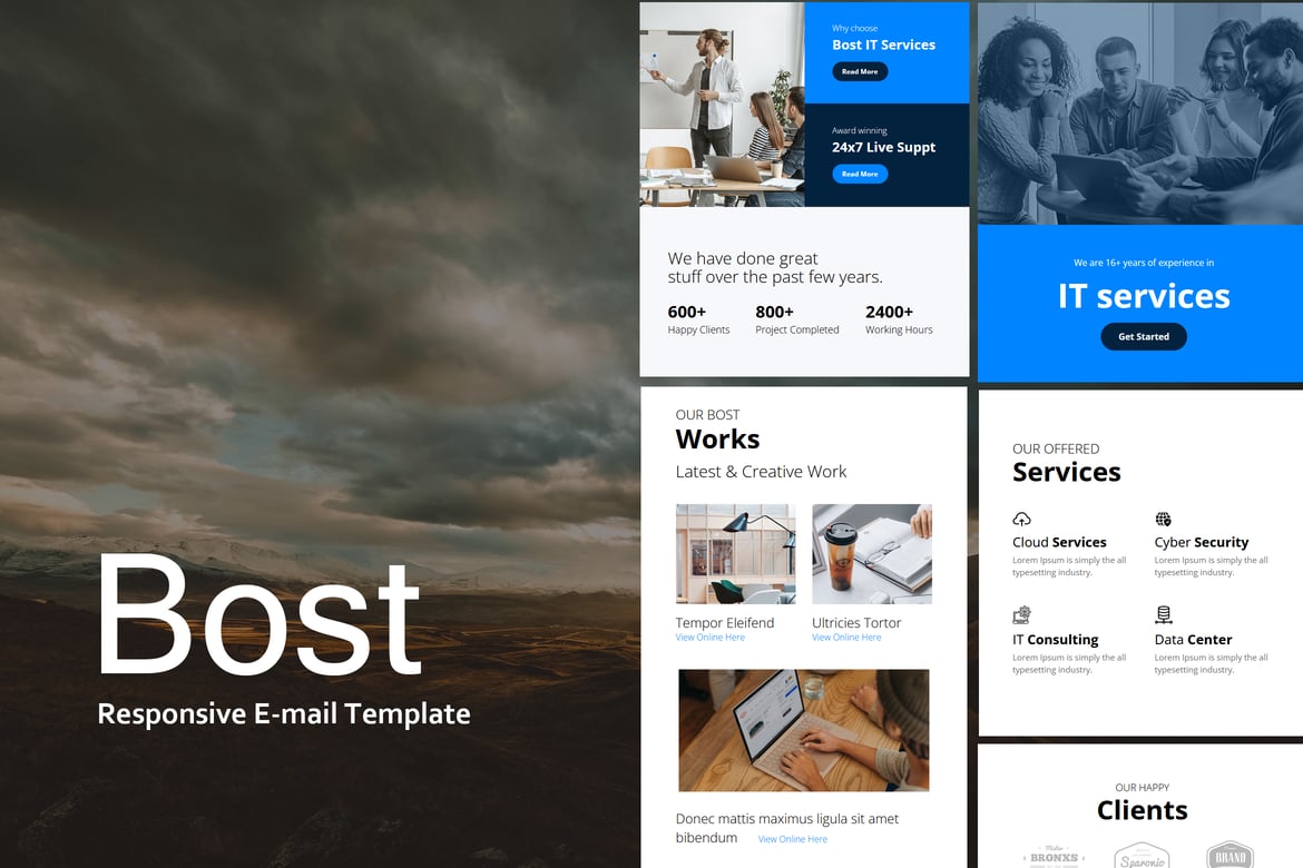 Bost Mail - Template E-mail Responsif Modern