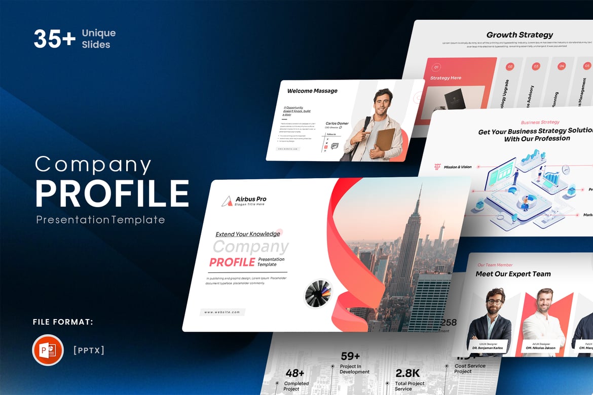 Template Presentasi Profil Perusahaan Bostlap yang Menarik dan Profesional