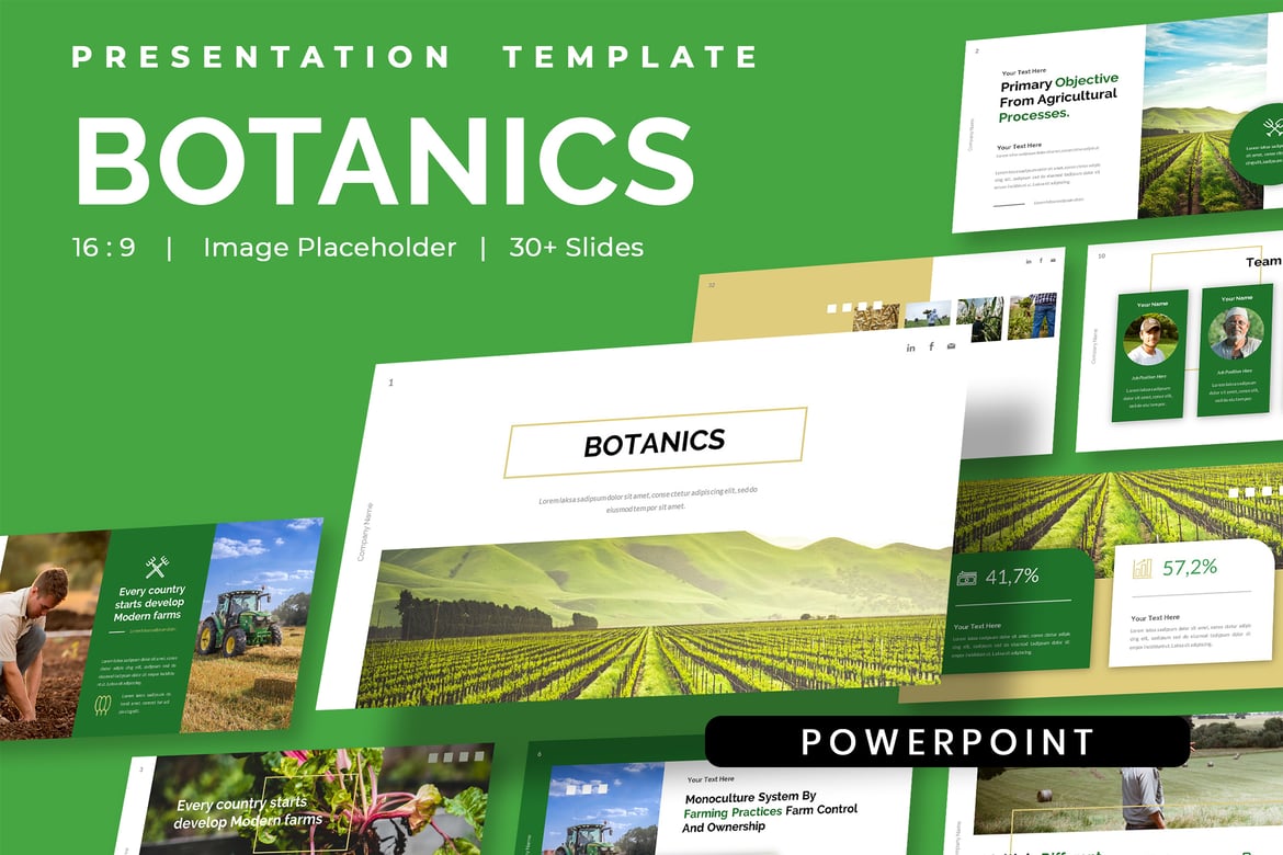 BOTANICS - Template Presentasi Pertanian Organik yang Menarik