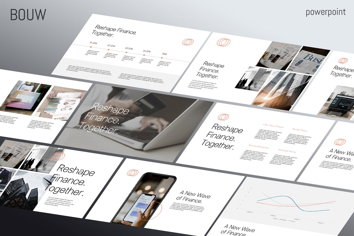 Template Powerpoint Bisnis Minimalis untuk Presentasi Profesional