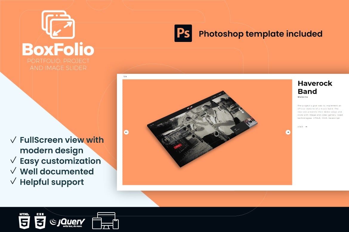 BoxFolio | Plugin Slider Proyek dan Portofolio yang Responsif