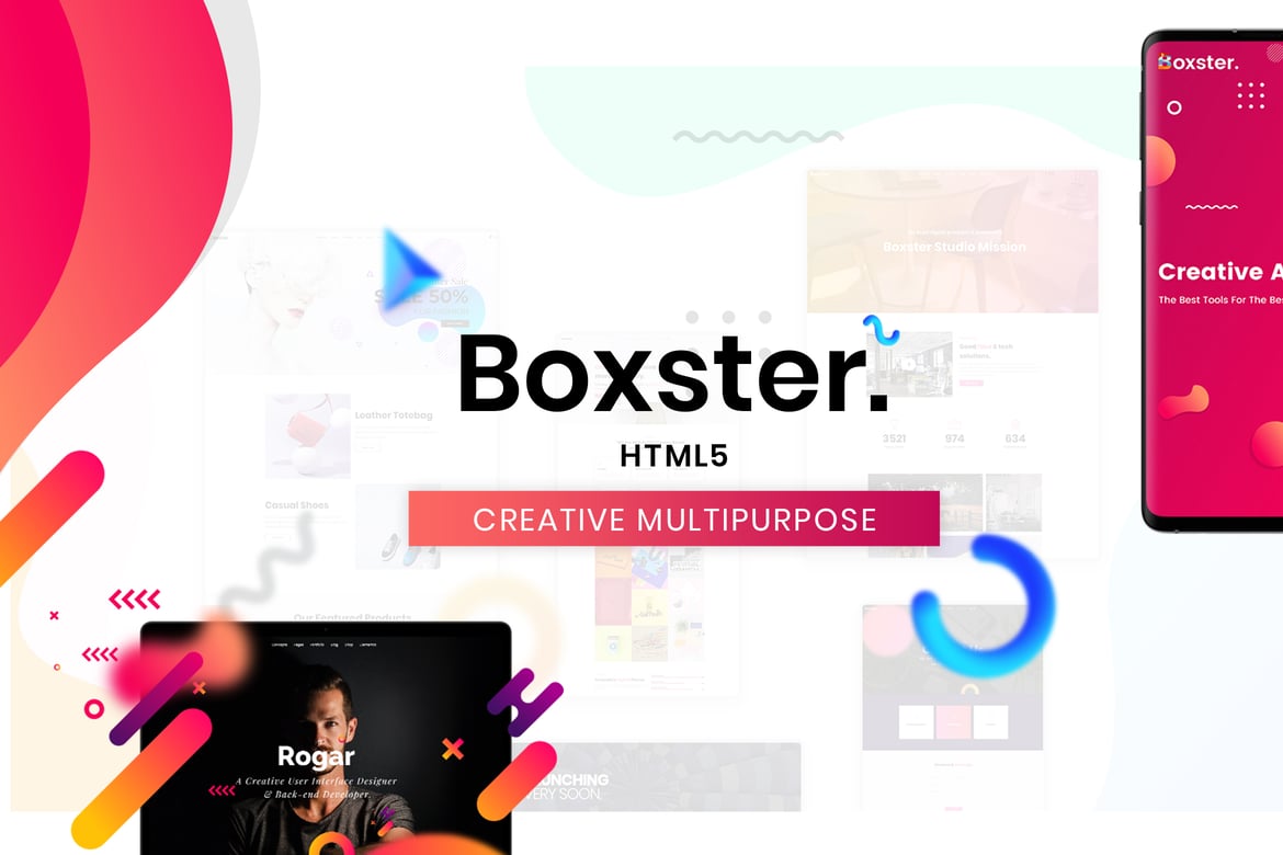 Boxster - Template Web Serbaguna Kreatif dan Responsif