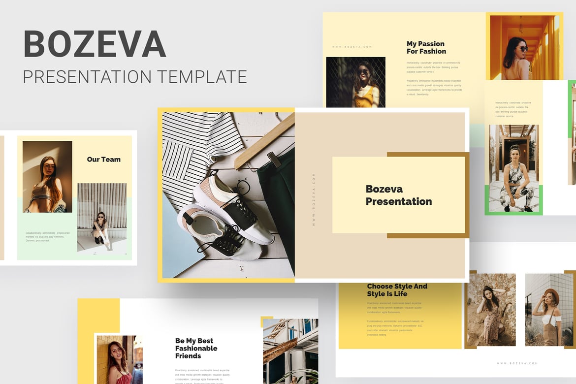 Bozeva - Template Presentasi Lifestyle yang Menarik dan Profesional