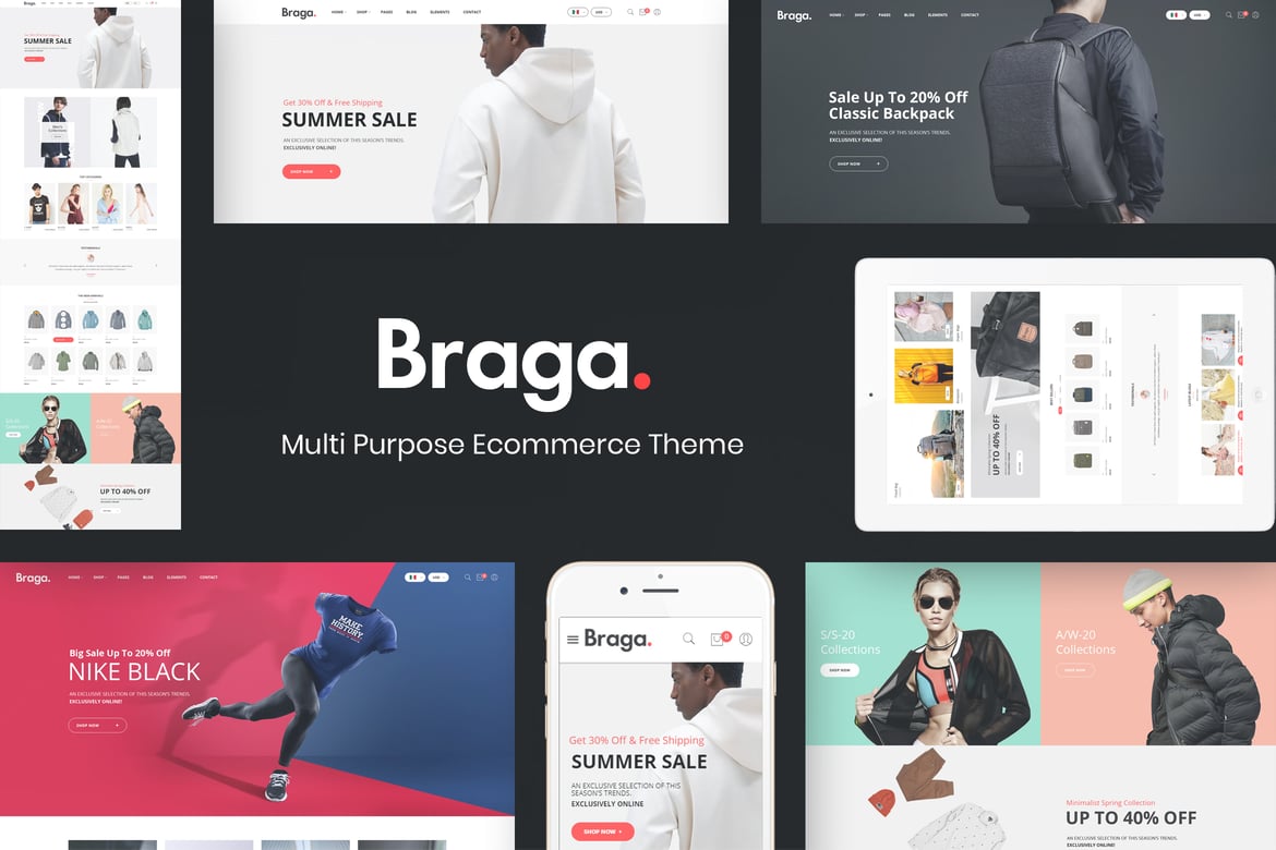 Braga - Tema WordPress Fashion untuk WooCommerce yang Menarik