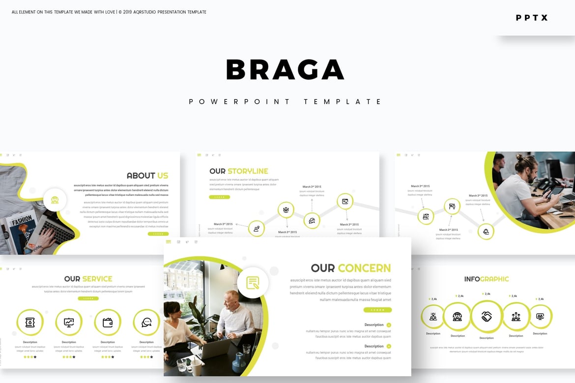 Braga - Template Powerpoint Serbaguna yang Menarik