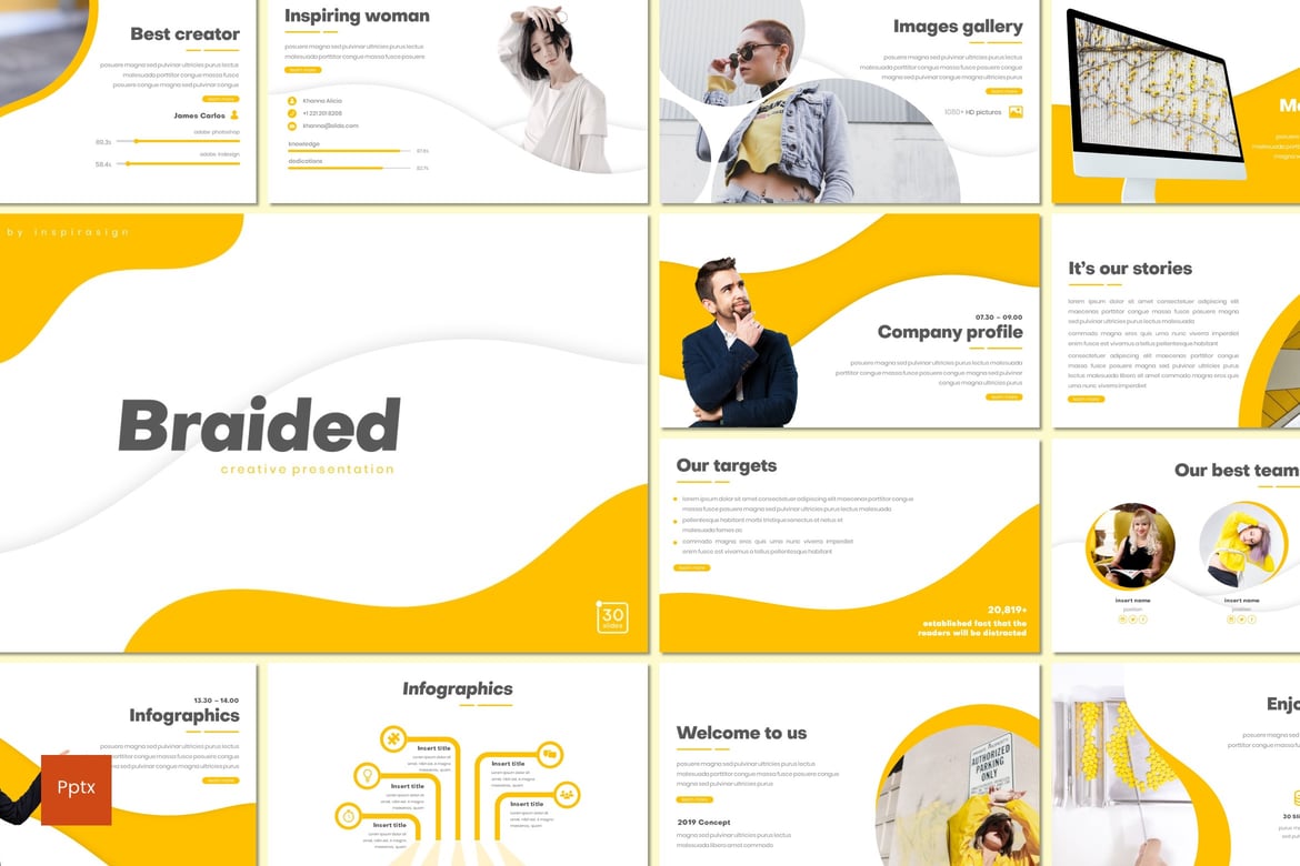 Template Presentasi Braided - Kreatif dan Minimalis untuk Semua Kebutuhan